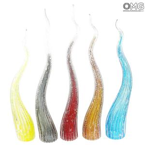 3243 ORIGINALMURANOGLASS Стеклянное пламя - 5 впечатляющих скульптур - Original Murano Glass 10 см