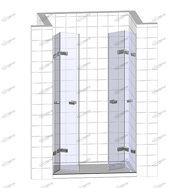 Душевые двери в нишу 170x200 GK-864TWO стекло прозрачное 6 мм GUTEWETTER TREND DOOR 170X200GKGK864TWO