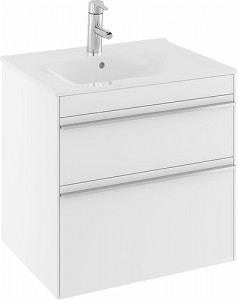 42643 Мебельный пакет IFO Sense, тонкий умывальник, с двумя ящиками, Ш = 900 мм, Ш1 = 910 мм, белый
