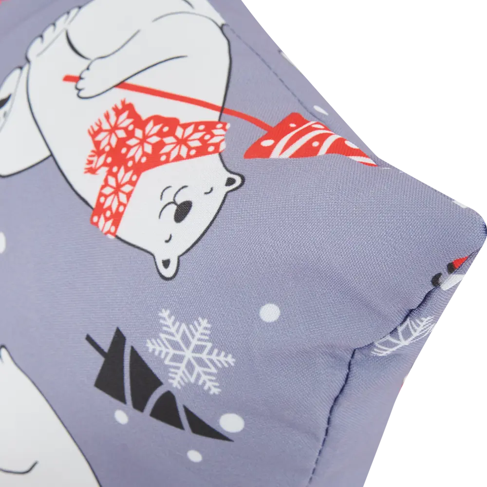 Подушка Seasons Белые медведи 40x40 см цвет серо-синий 85435159 STLM-2043259  - Вид №8