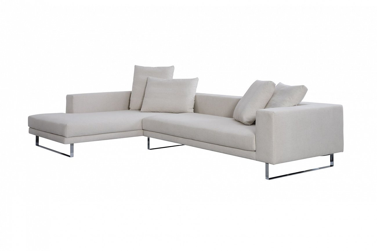 Диван трехместный угловой светло-серый Linnea SITS ДИЗАЙНЕРСКИЕ, LINNEA 192109 Серый  - Вид №1