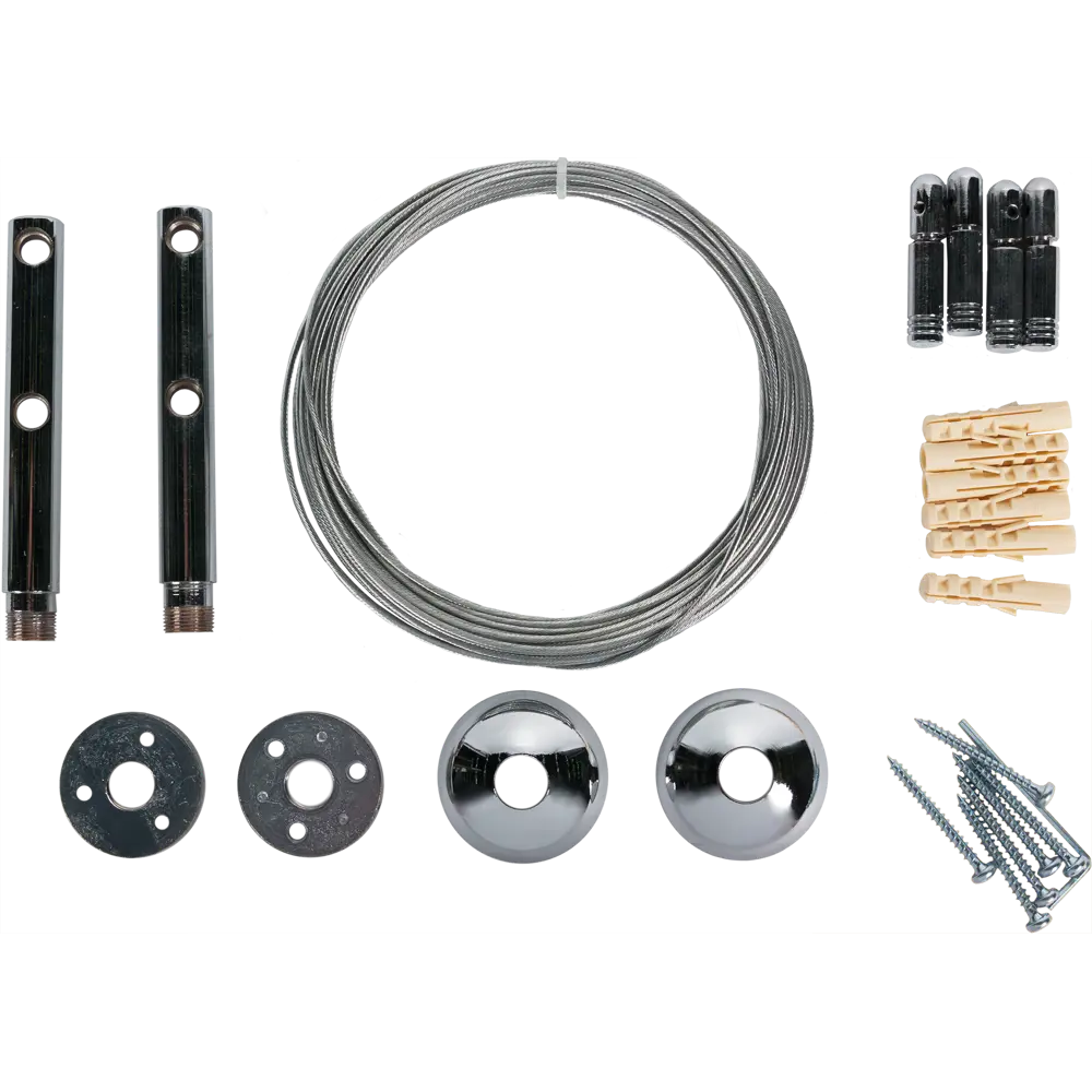 Двухрядный струнный карниз АРТ-ДЕКОР для скрытого монтажа штор 16193556 STLM-0006655 - Вид №1