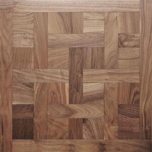 Модульный паркет Coswick Шеверни Американский Орех Европейский (Грецкий) Селект (Гладкая) 635х635 мм.