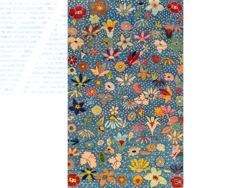 Прямоугольный шерстяной цветочный ковер Zollanvari Garden of Eden-Designer ARCH-00003451