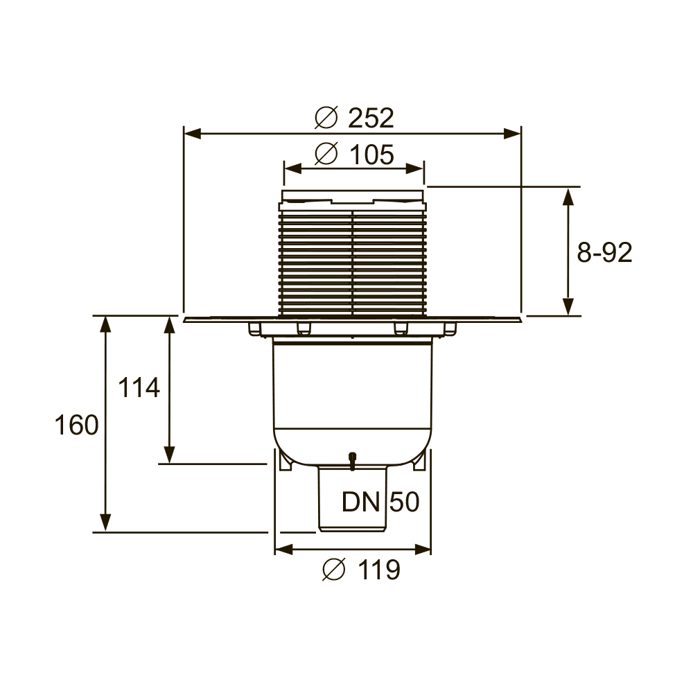 3601300 Дренажные трапы Tece TECEdrainpoint - Вид №1