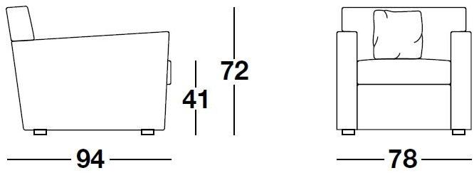 Frigerio Salotti Кресло из ткани с подлокотниками sun-id-1344823 - Вид №5