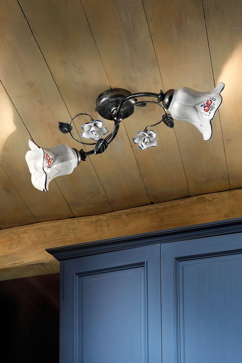 FERROLUCE Керамический потолочный светильник с фиксированным кронштейном Pisa C1204 -1/2/3/4/6 - Вид №6