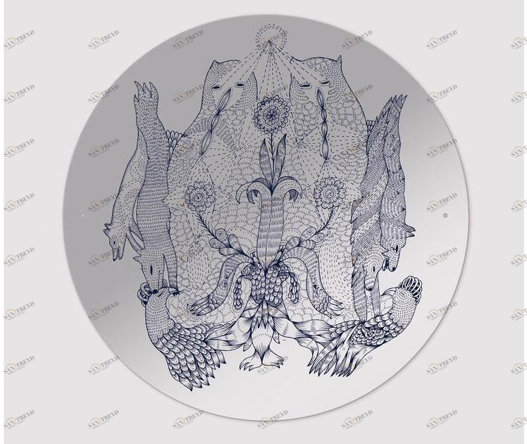 Moustache Круглое настенное зеркало Domestic sun-id-1479666