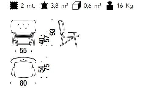 Кресло capitonné с подлокотниками MOROSO Klara ARCH-00058028 - Вид №2
