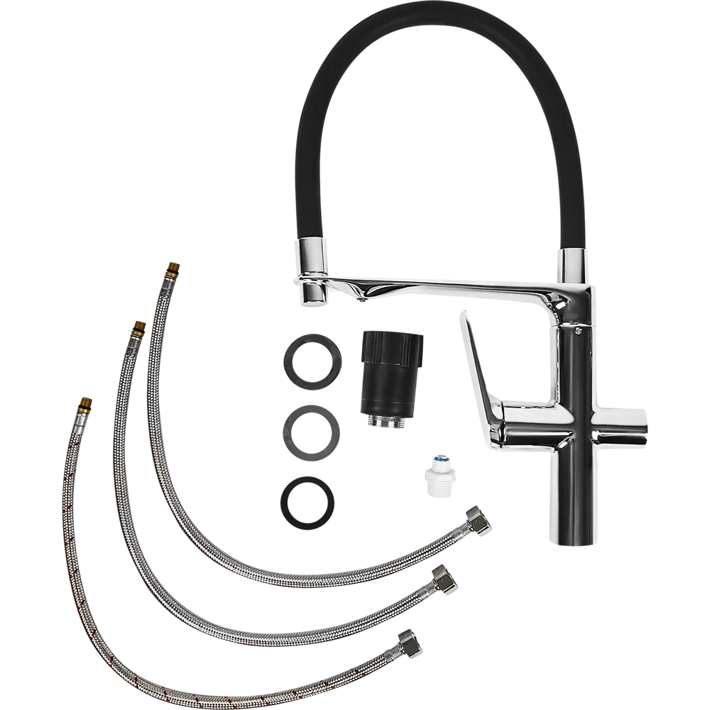 Смеситель DELINIA Нея с фильтром для кухни и гибким изливом 88780483 STLM-0871425 - Вид №6
