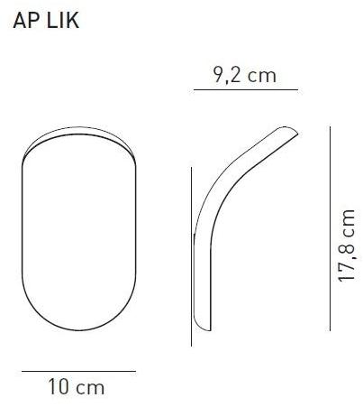 AXOLIGHT Настенный светильник из алюминия с диммером Lik sun-id-1411777 - Вид №5