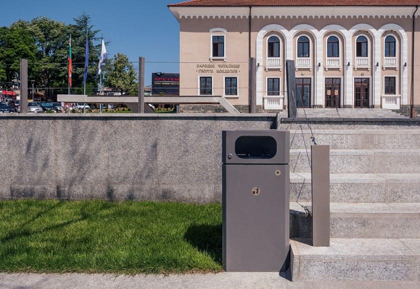 ENCHO ENCHEV - ETE Урна для мусора металлическая с крышкой для улицы sun-id-1405098 - Вид №5