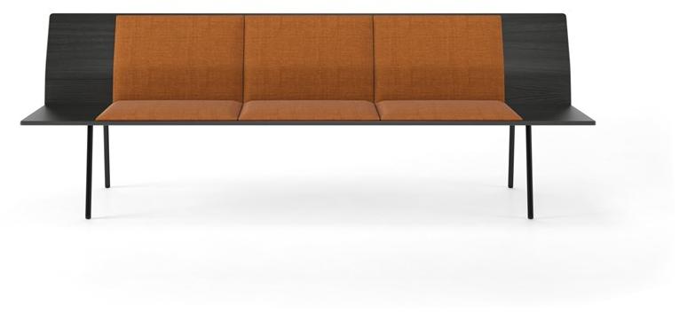 Viccarbe Деревянная скамейка со спинкой  To140/240-ro/at/t  - Вид №7