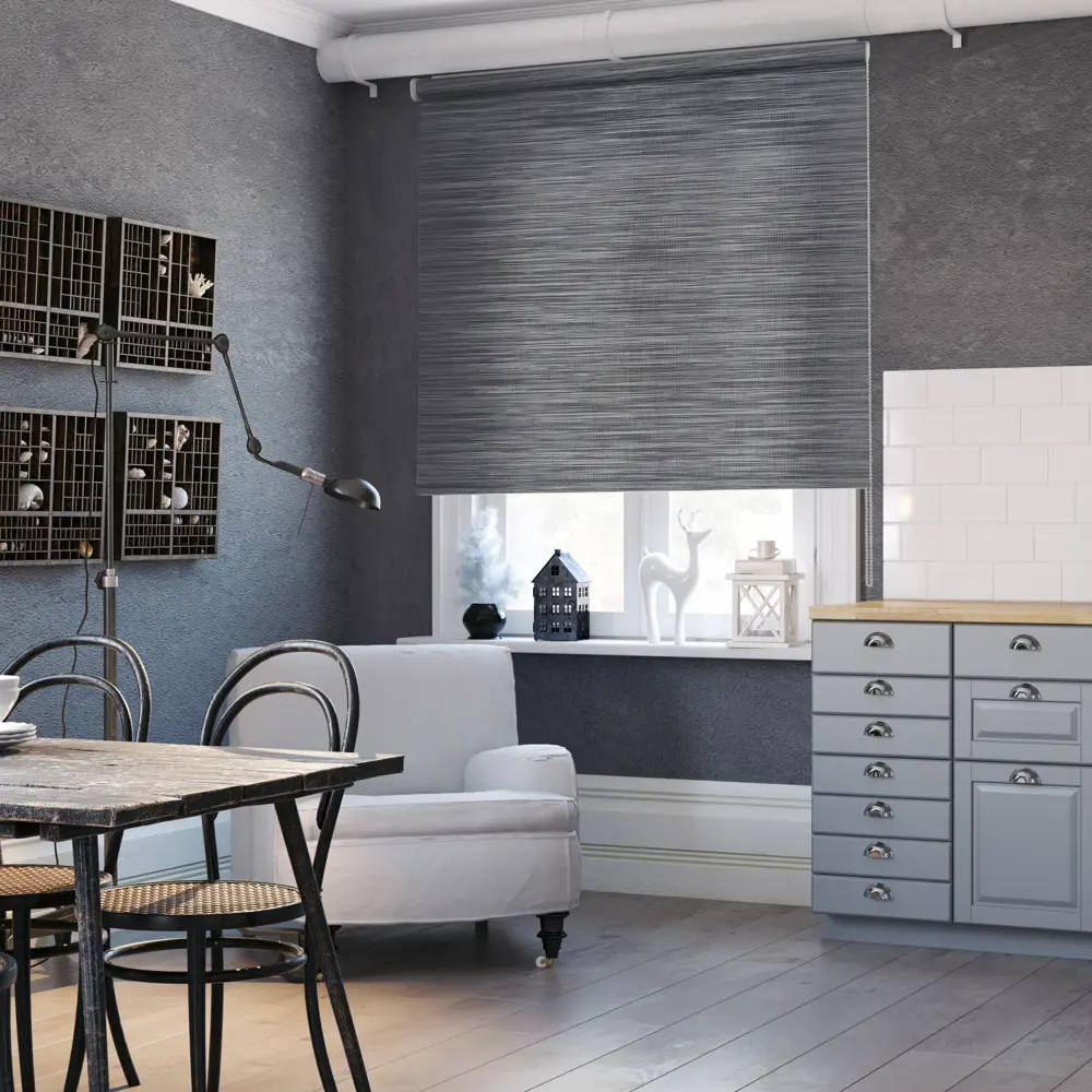 Штора рулонная Loft 180x175 см, цвет угольный 82404891 STLM-2083262 ЭСКАР - Вид №4
