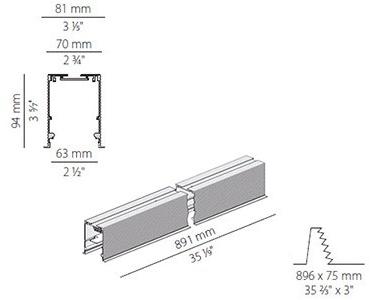PANZERI Настенный линейный осветительный профиль для светодиодных модулей Nolita Xg2039 - Вид №2