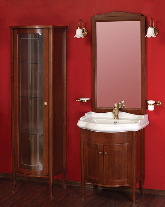 Витрина MIGLIORE Bella ML.BLL-VT451.DS со стеклянной дверцей, слоновая кость ML.BLL-VE451.DS - Вид №1