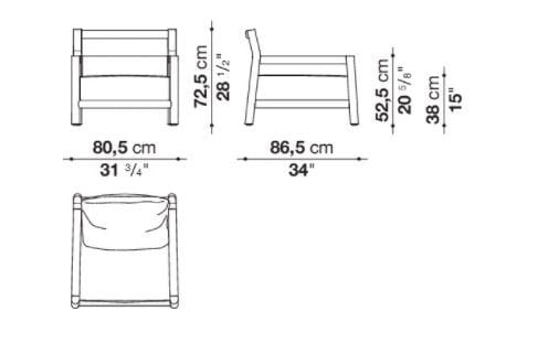 Садовое кресло из тикового дерева с подлокотниками B&B Italia Outdoor Пабло ARCH-00147808 - Вид №7