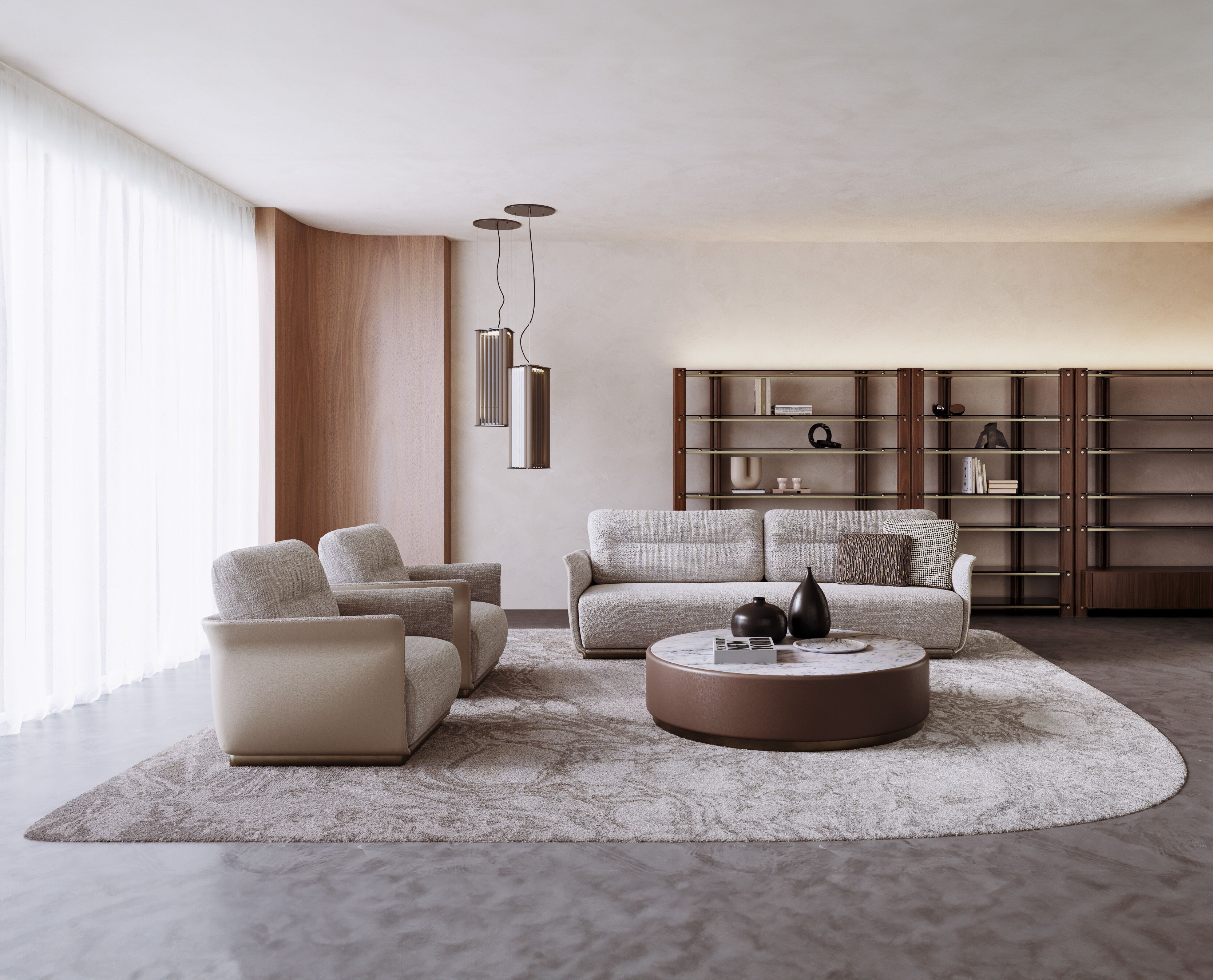 Деревянный двухсторонний книжный шкаф Capital Collection Diesis ARCH-00066794 - Вид №17