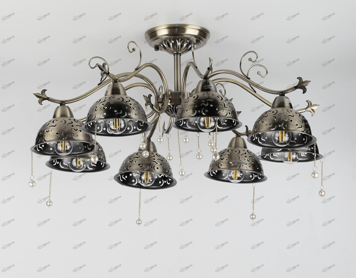 Подвесная люстра Rivoli Dolcezza 2030-308 RIVOLI ДИЗАЙНЕРСКИЕ, DOLCEZZA 337126 Бронза 