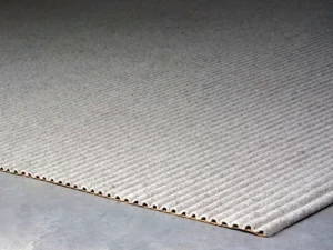 BUXKIN Однотонный коврик из шерстяного фетра Ribbed