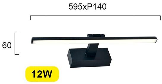 Terzo Light Настенный светодиодный светильник из стали для ванной  V4234900, v4234901  - Вид №3