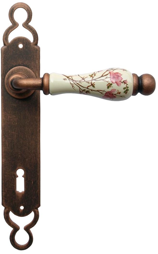 Galbusera Ручка из железа и фарфора на тарелке Vienna 1-10 + d1 - Вид №2