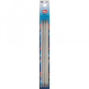 191492 Спицы PRYM чулочные алюминий d 4.0 мм 20 см с острием на обоих концах PRYM