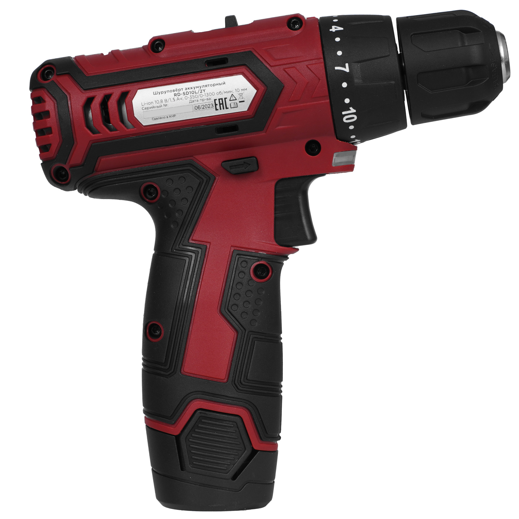 Дрель-шуруповерт RedVerg RD-SD10L/2Y 5486311 STDN-0045855 - Вид №2