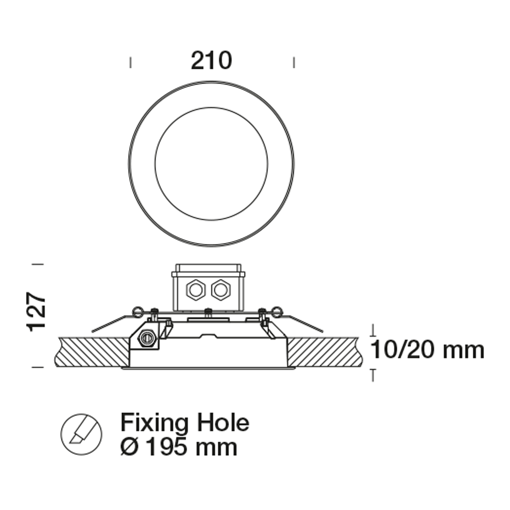 8488768 Встраиваемый в потолок светильник Platek OBLO'  OBLO' - 1 COB 4000K 108°  - Вид №6