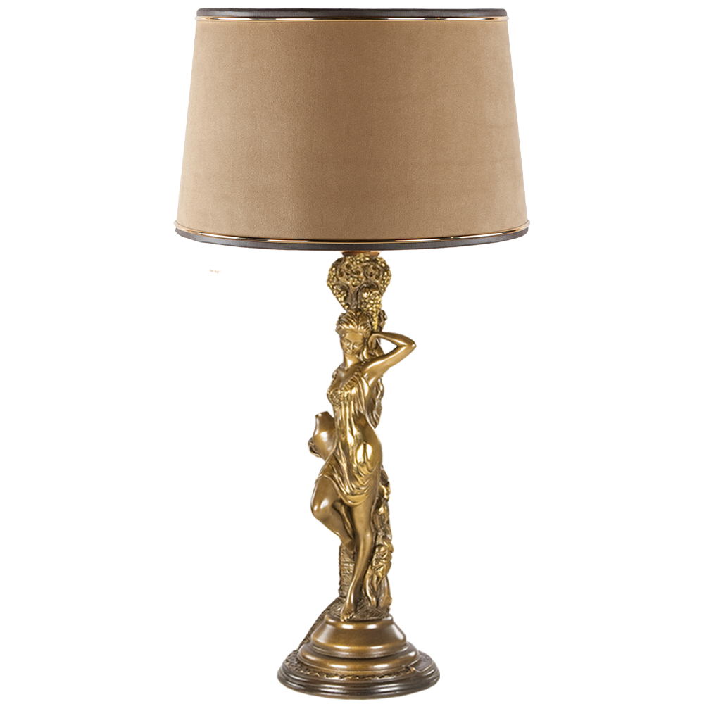 32086+34057 Настольная лампа Девушка с кувшином 2 Тюссо Поталь BOGACHO  - Вид №2