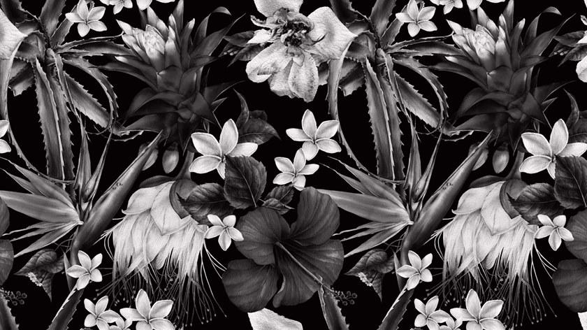 Baboon Моющиеся обои с цветочными мотивами Pattern sun-id-1374713 - Вид №6