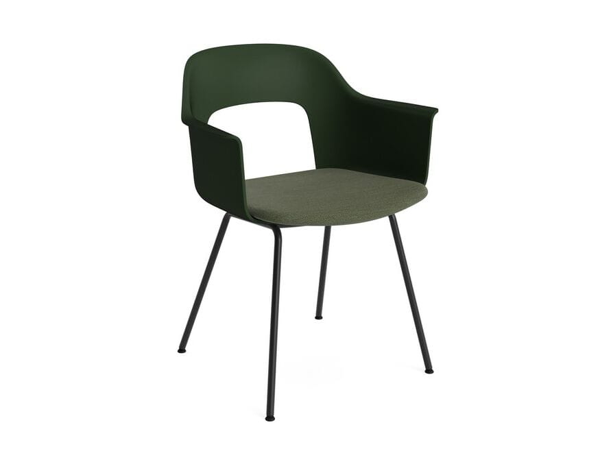 Стул из полипропилена с мягким сиденьем с подлокотниками Hay макет ARCH-00119434