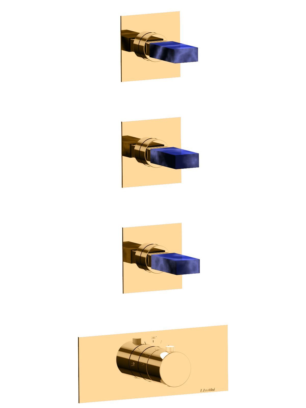 Термостатический встраиваемый смеситель для душа с 4 отверстиями Rubinetterie Frattini отдельная эстетика ARCH-00102952 - Вид №6