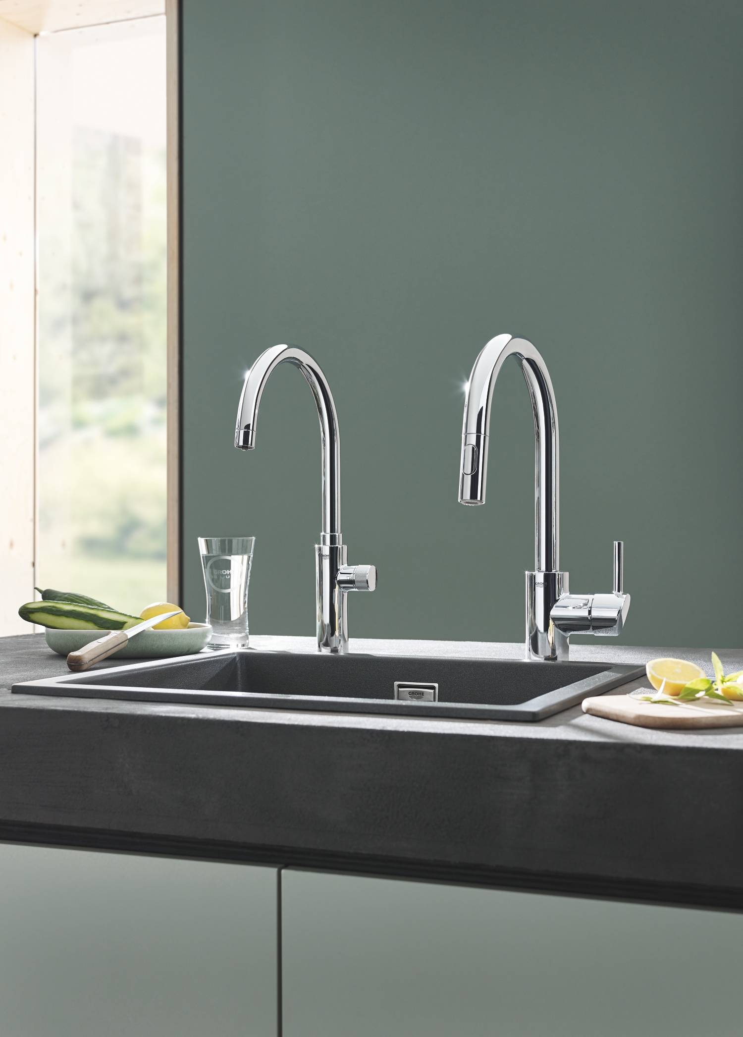 Вентиль для кухни GROHE Blue Pure Mono для подачи фильтрованной воды, хром (119710) - Вид №3