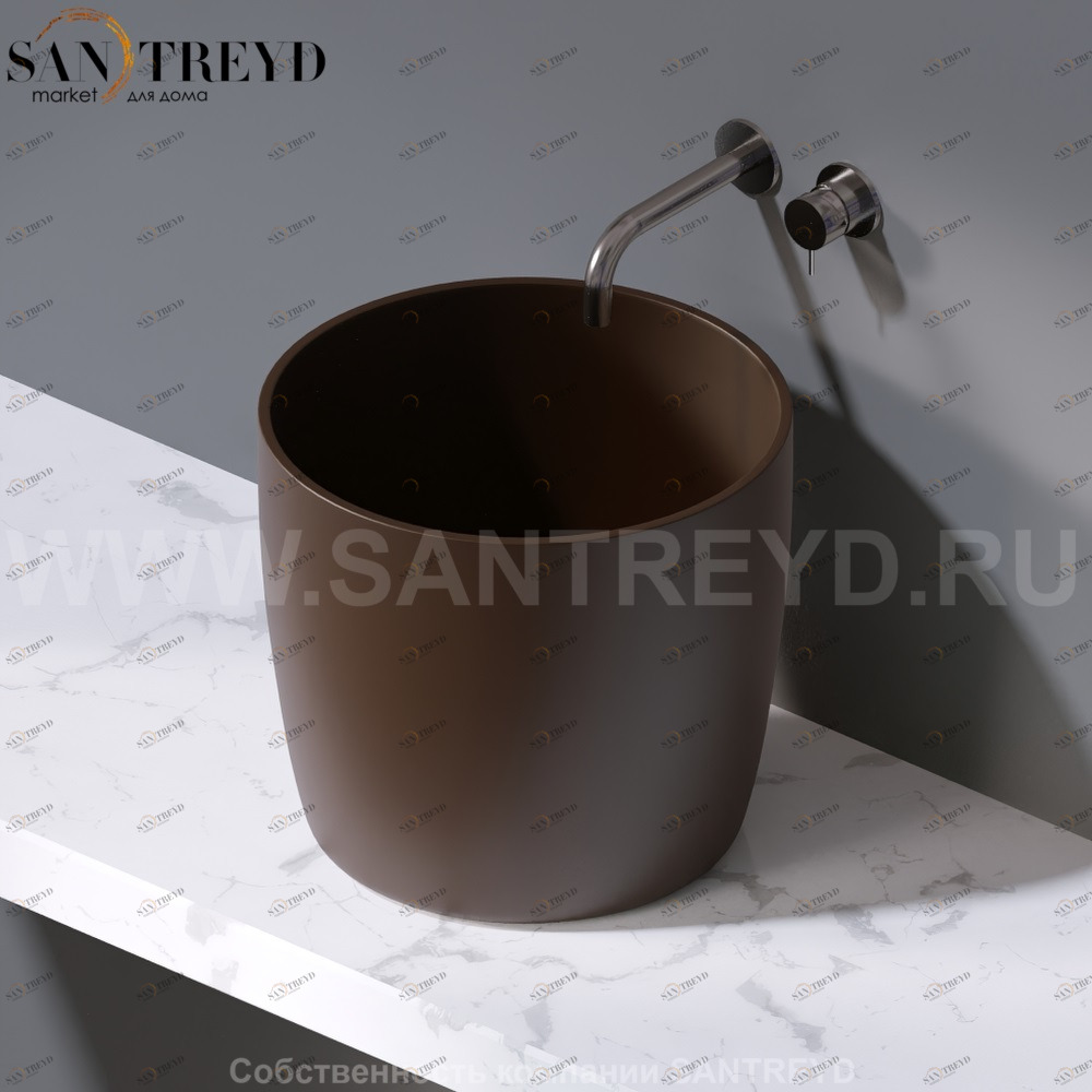 L106.107 Накладная раковина на столешницу  овальная A. e T. Italia PILLAR AeT ITALIA