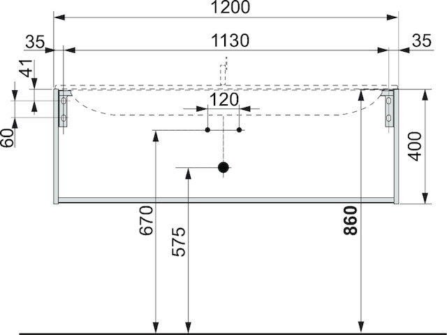 32981110000 Тумба под умывальник KEUCO Plan - Вид №2