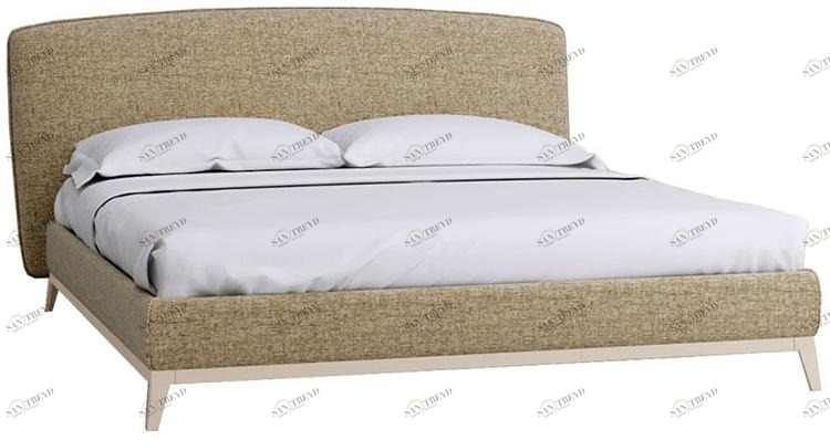 1467 Кровать с ортопедическим основанием 1.6 Сканди Лайт Жемчужно-белый R-HOME 40172726h_Жемчуг