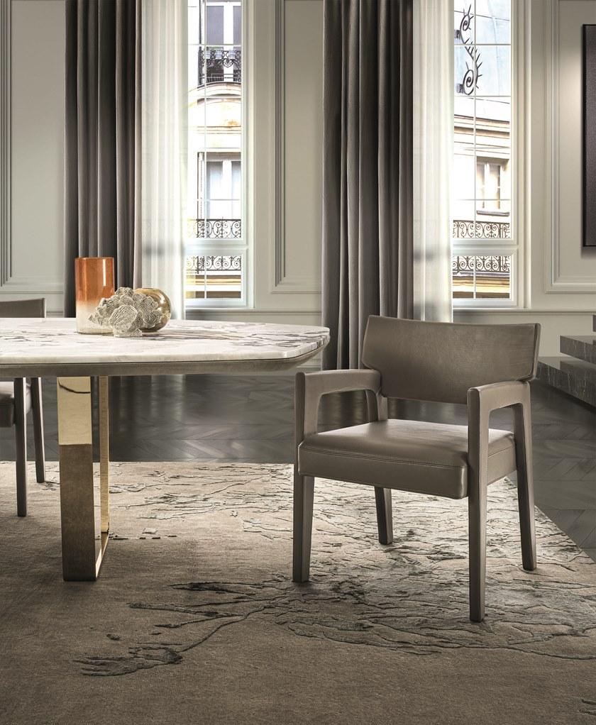 Longhi Мягкое кожаное кресло с подлокотниками Loveluxe 2020 – sartoria collection U 179 - Вид №6