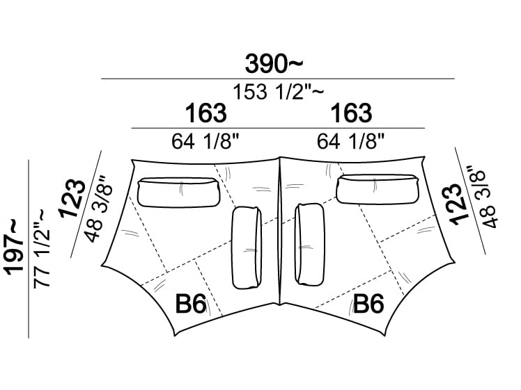 4-местный модульный диван Arketipo NIGHT FEVER ARCH-00101530 - Вид №21
