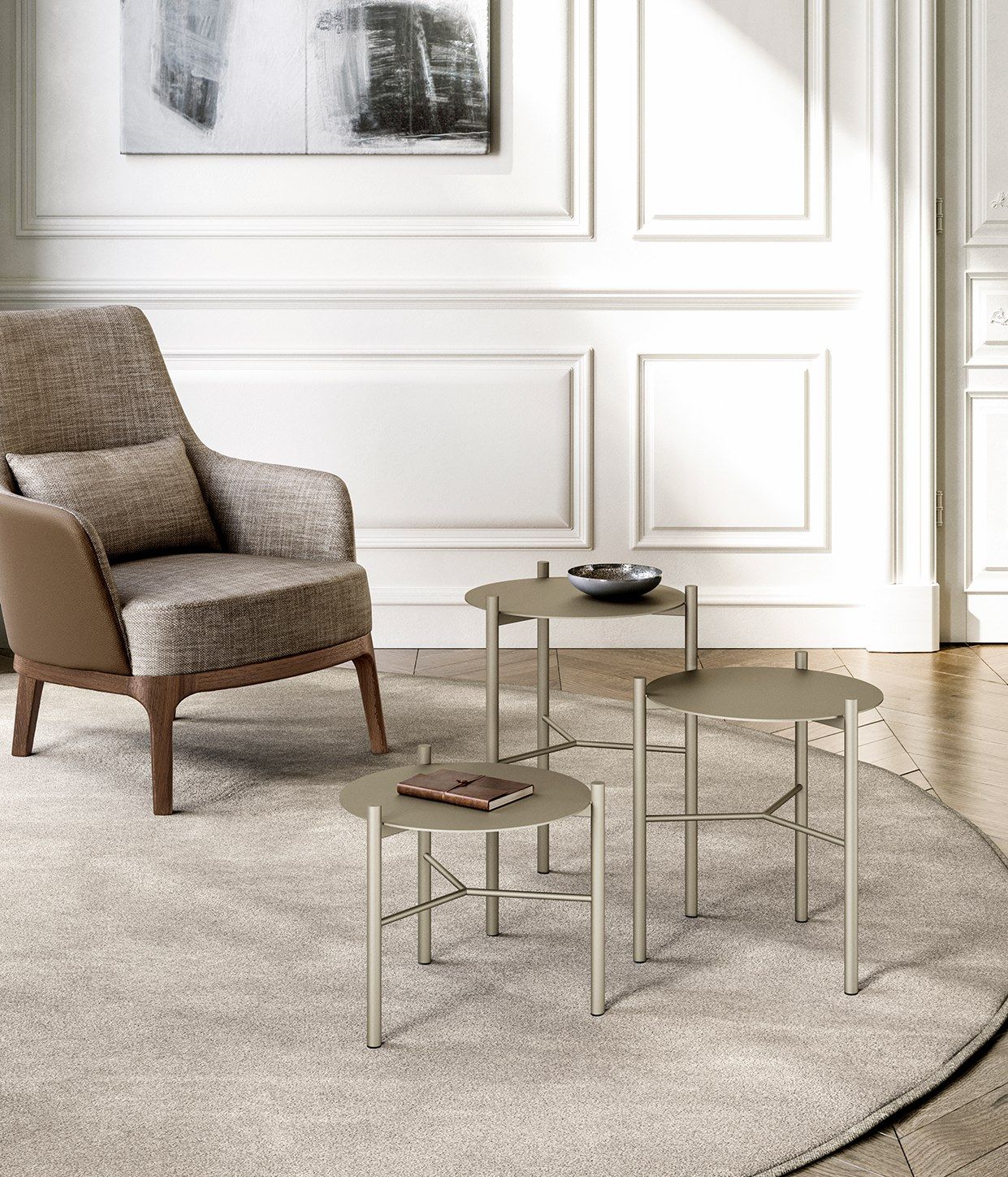 Круглый металлический журнальный столик EFORMA JACK ARCH-00055598 - Вид №2