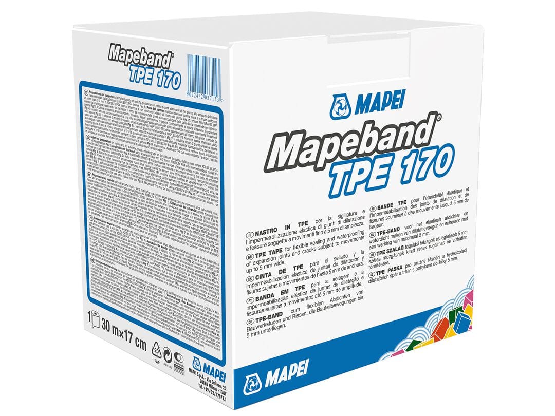 Лента TPE для герметизации и эластичной гидроизоляции компенсаторов и трещин MAPEI герметизация и гидроизоляция соединений и фитингов ARCH-00093689 - Вид №1