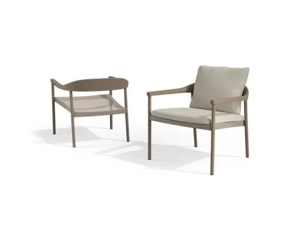 Алюминиевое кресло с подлокотниками TRIBÙ Illum ARCH-00042974