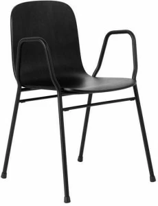 Hem Штабелируемый стул из стали и дерева с подлокотниками Touchwood