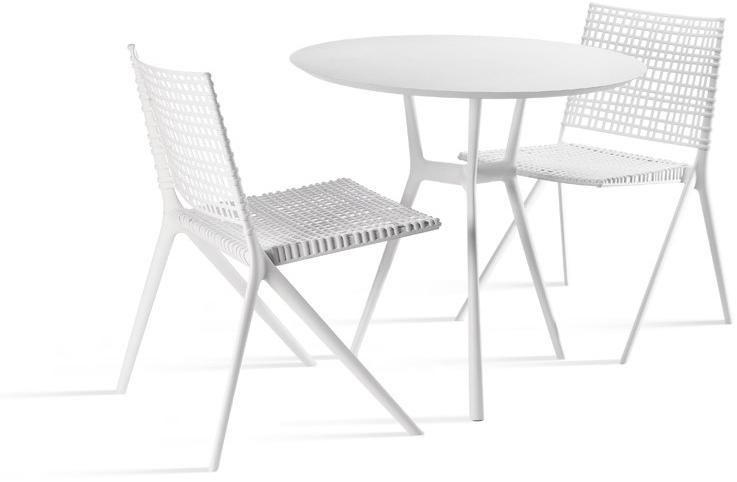 TRIBÙ Круглый садовый стол из алюминия с порошковым покрытием Branch 07661/07660 - Вид №2