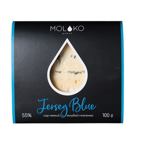 Сыр Джерси Блю Moloko Group коровий мягкий БЗМЖ Santreyd 10068