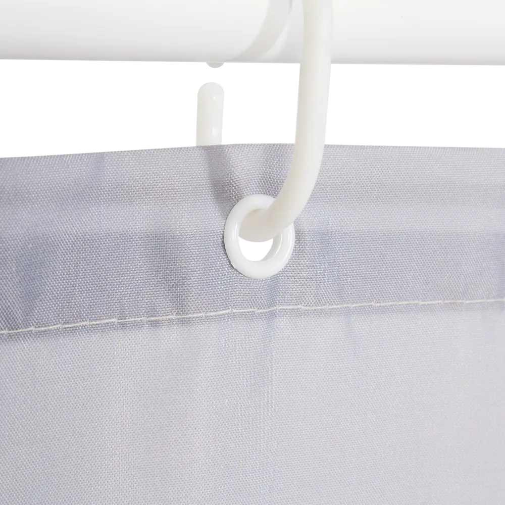 Штора для ванной Primanova Sharm - серый полиэстер 180x200 см 83787821 STLM-0044514 - Вид №3