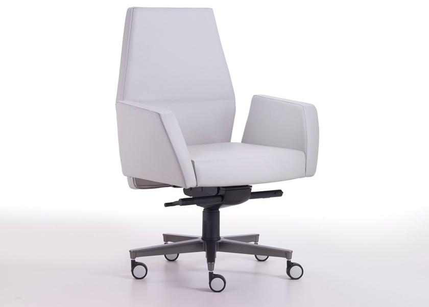 i 4 Mariani Кожаное кресло руководителя с подлокотниками на колесиках со средней спинкой Kefa sun-id-1465604 - Вид №5
