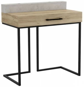 52330 Стол рабочий малый Loft Дуб натур/Бетон R-HOME
