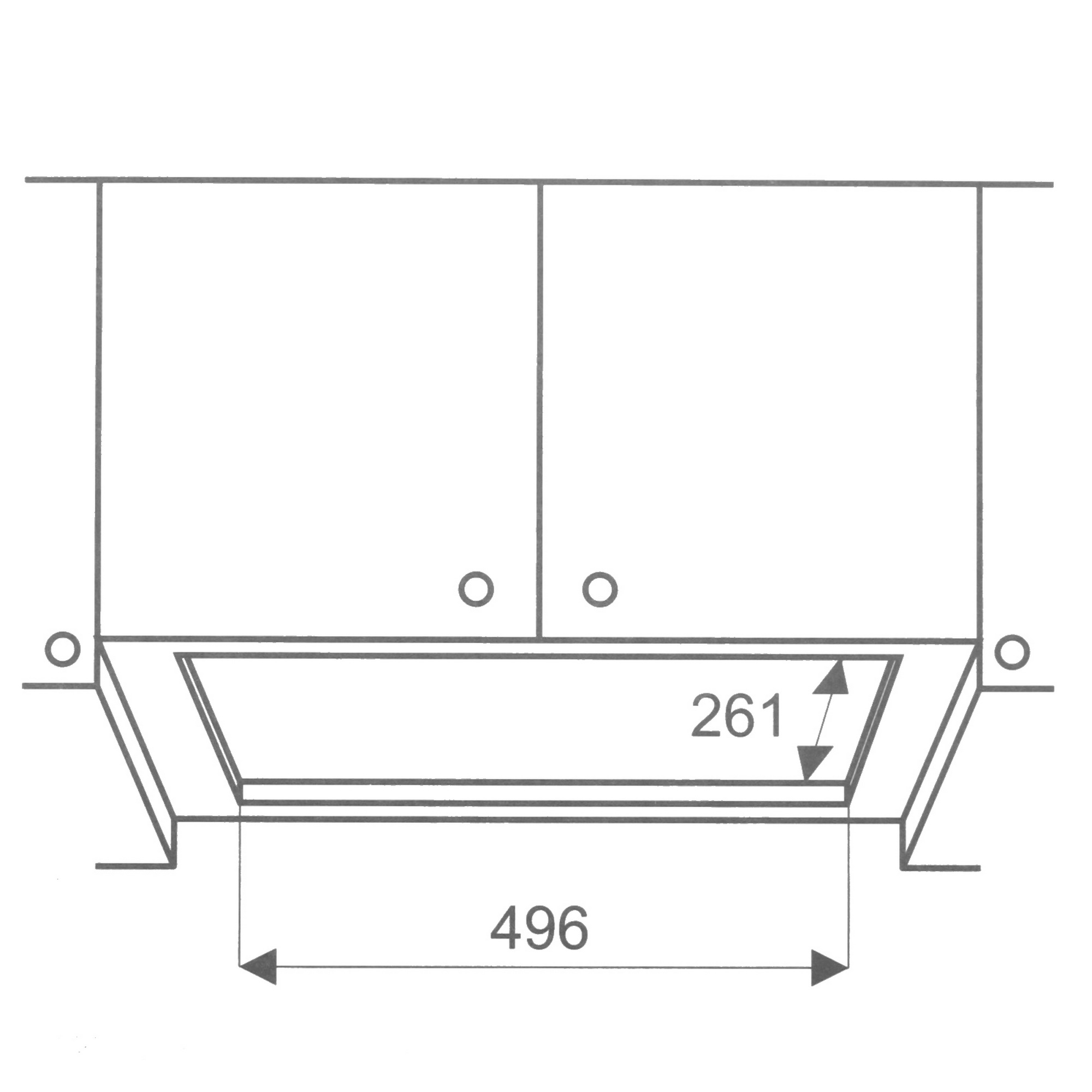 8184305 Вытяжка полновстраиваемая KRONA RUNA 600 PB бежевый STDN-0137777 - Вид №8