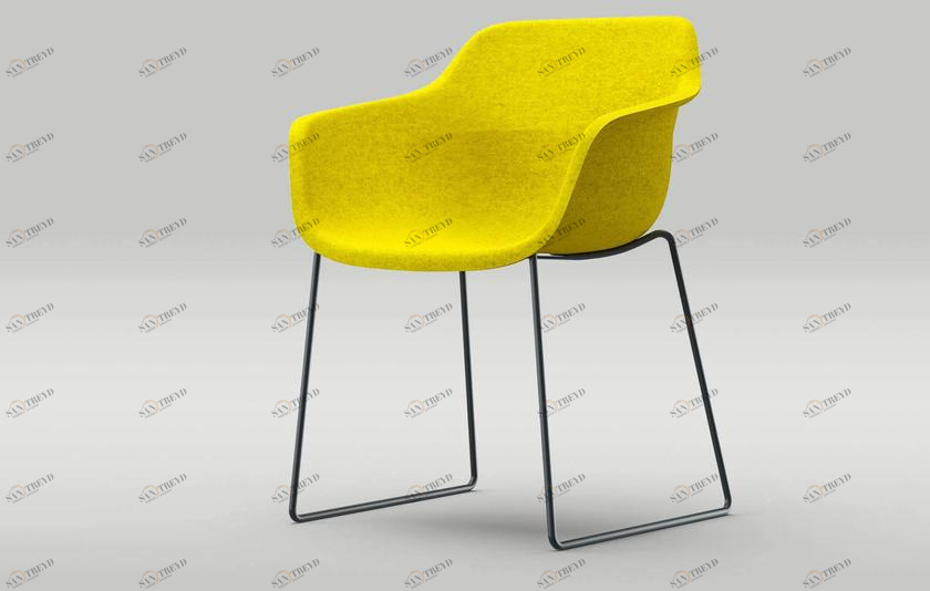 Brunner Стул из войлока с подлокотниками Crona sun-id-1346273